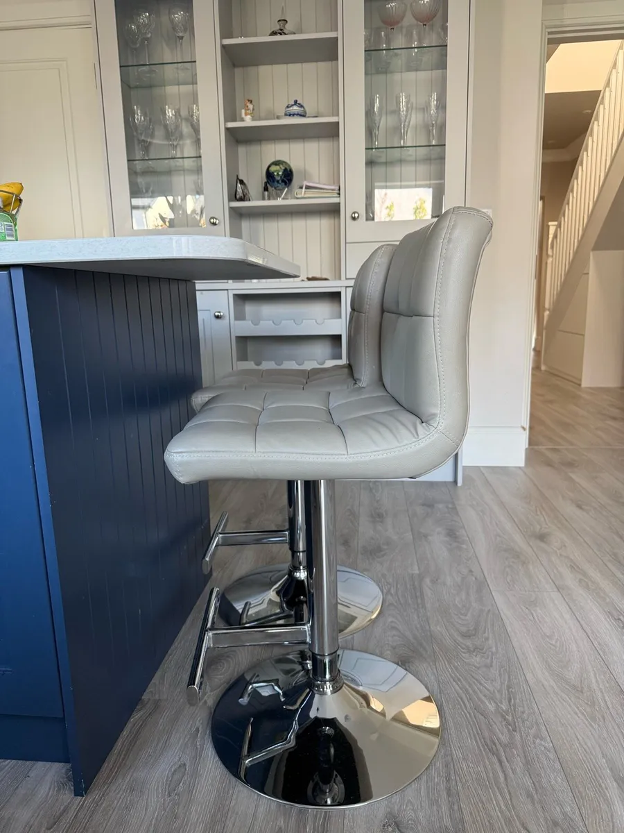 Leather Counter/Kitchen Stools - Image 2