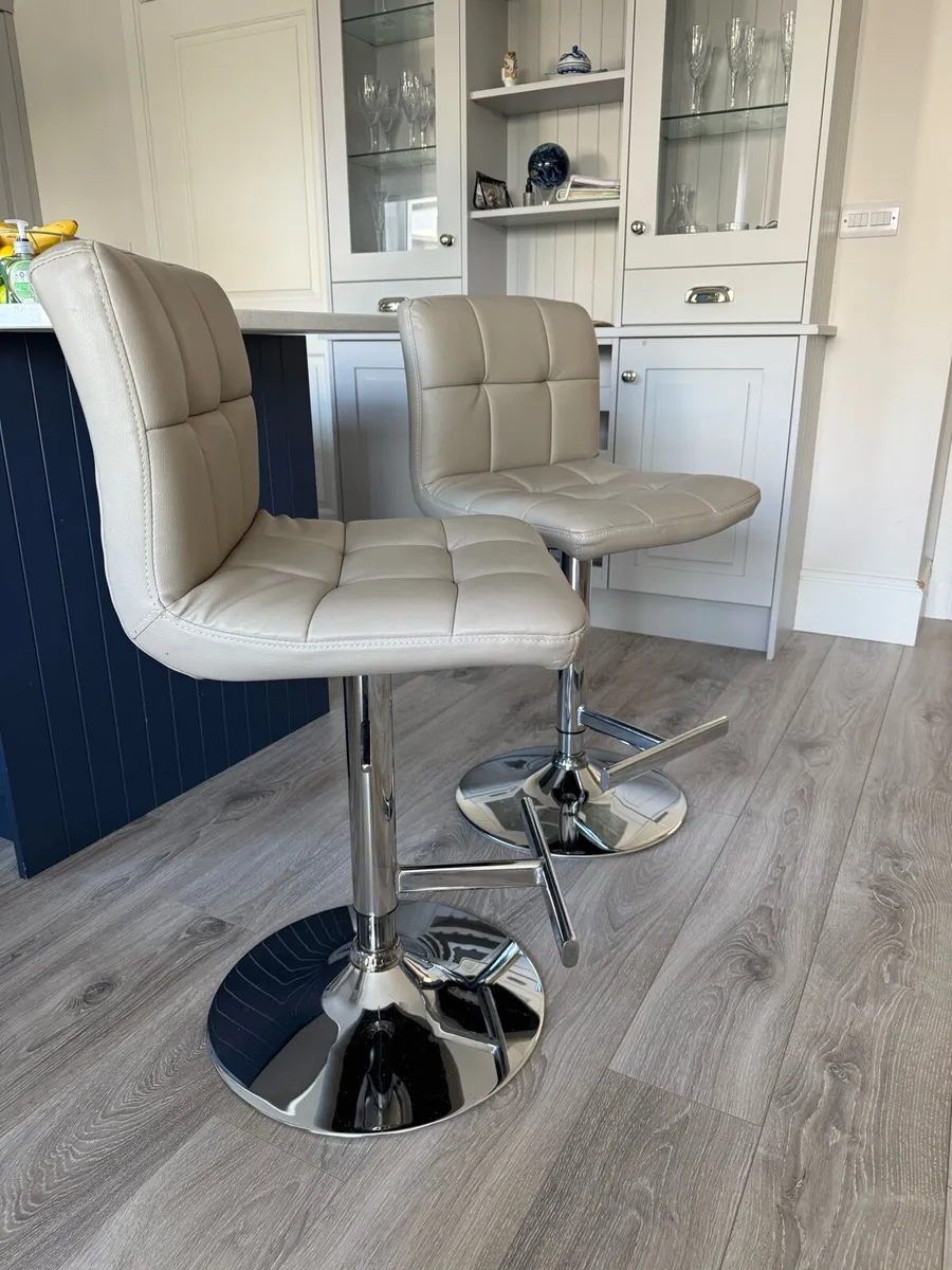 Leather Counter/Kitchen Stools - Image 3
