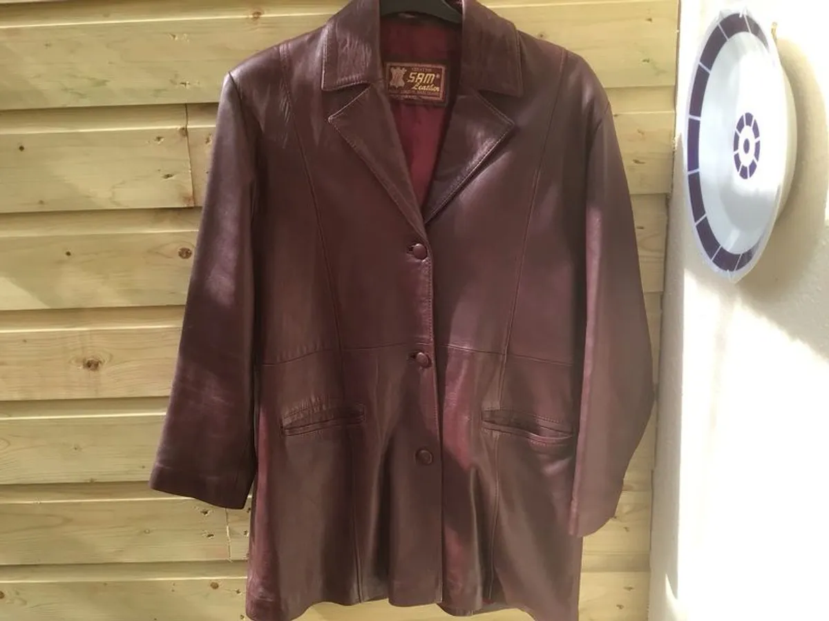 ladies leather coat - Image 4