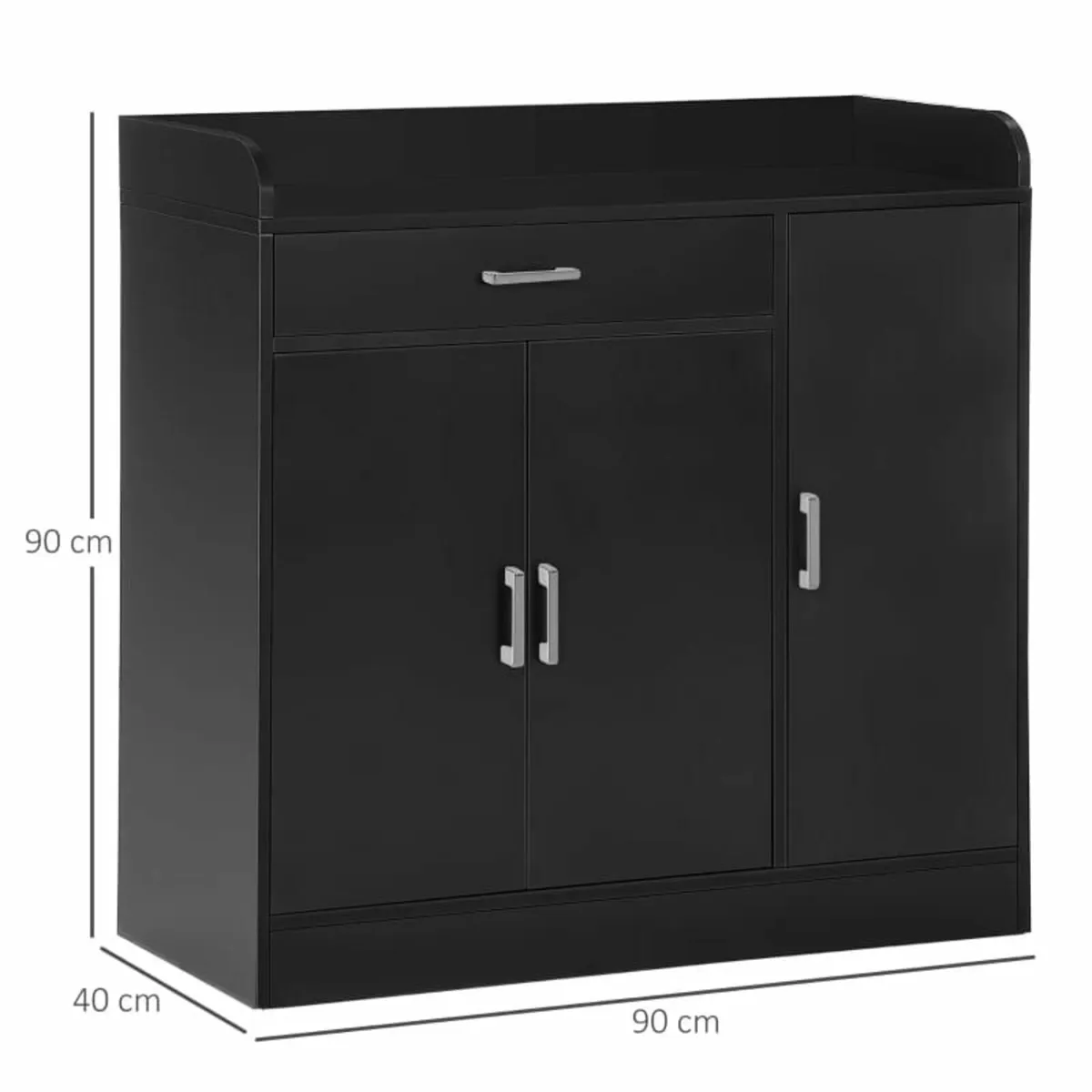 Sideboard with Storage Cabinet, Floor Cupboard wit - Image 3