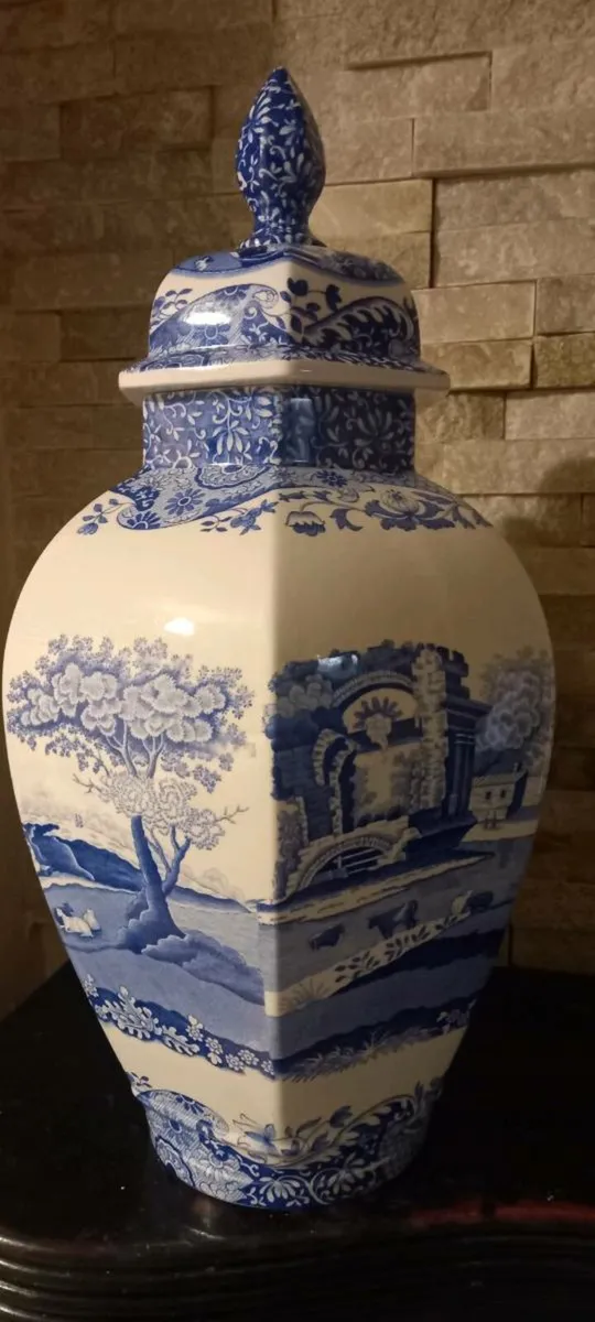 Beautiful Vintage Spode England Vase with lid - Image 1