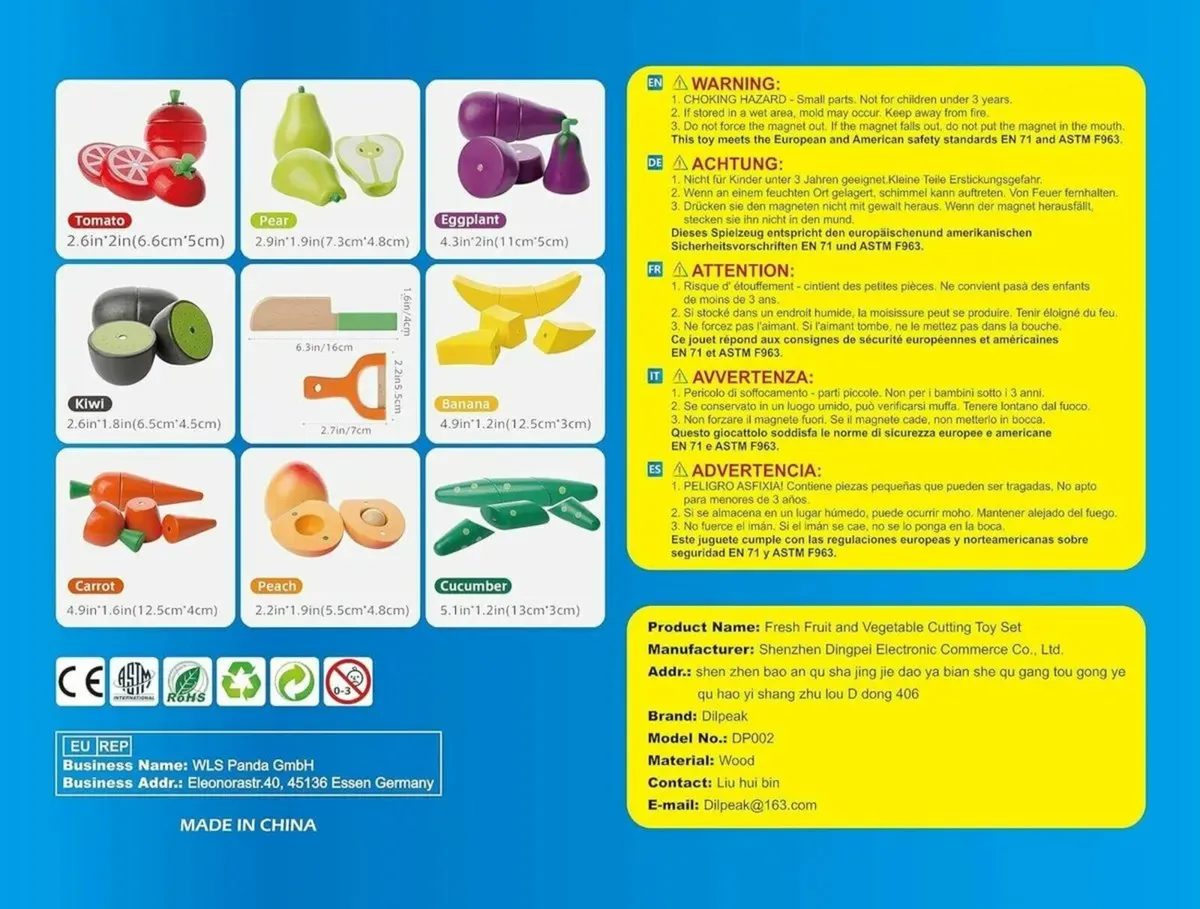 Educational Wooden Food Toys for Creative Play - Image 2