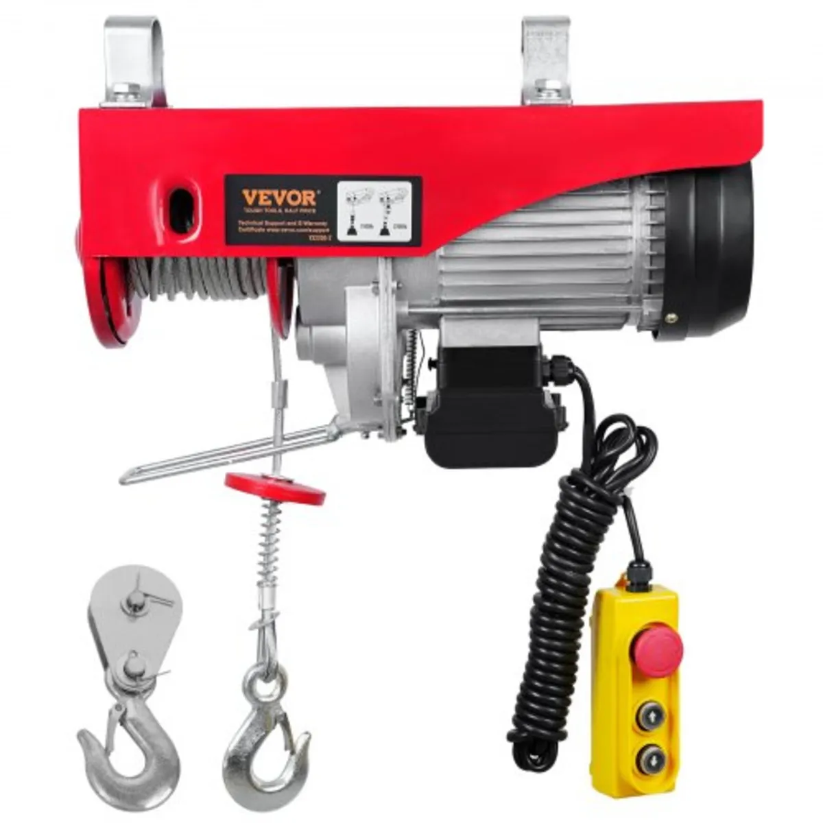 Electric Hoist, 2200 lbs Lifting Capacity, 1600W 2