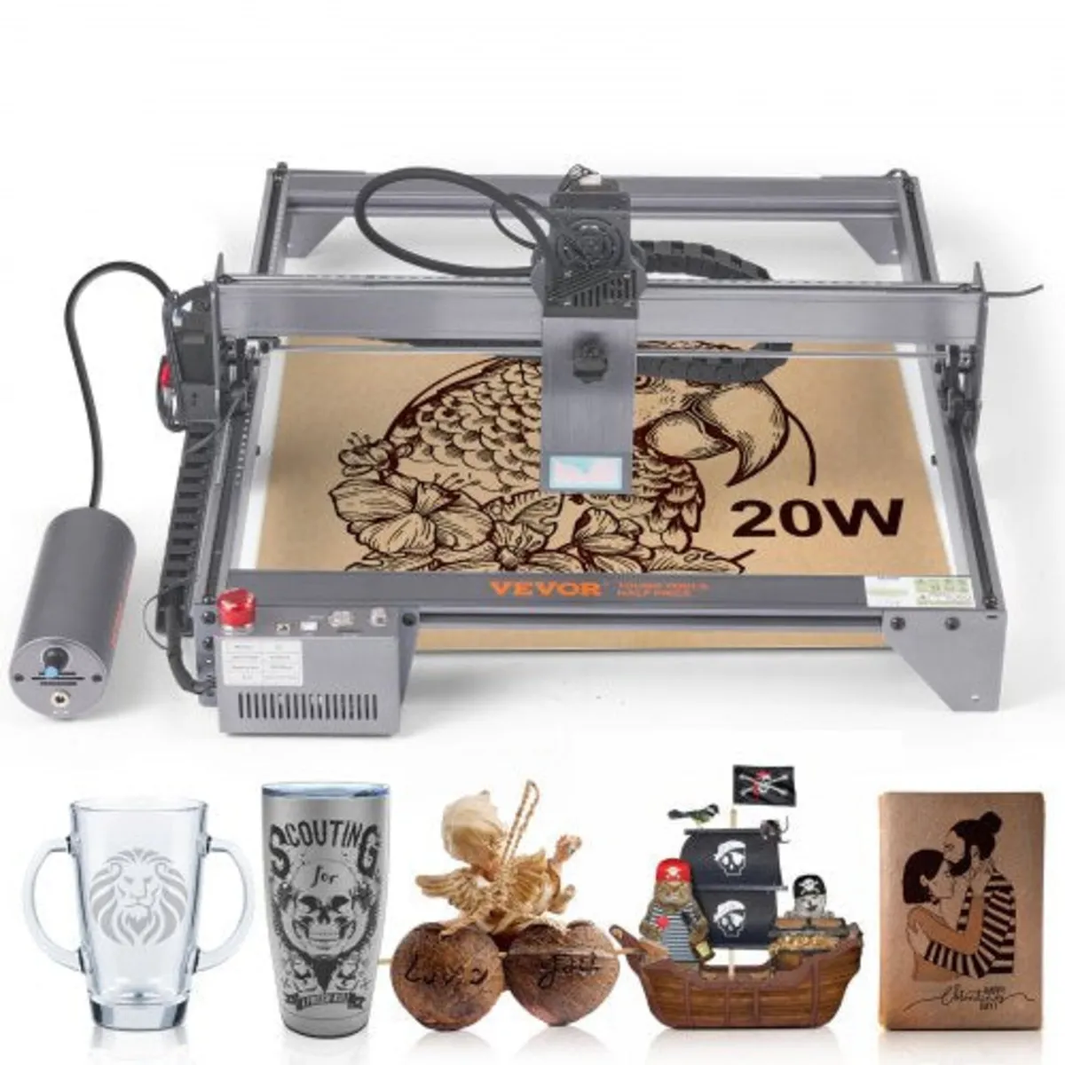 Laser Engraver Laser Engraving Machine 20W Compres