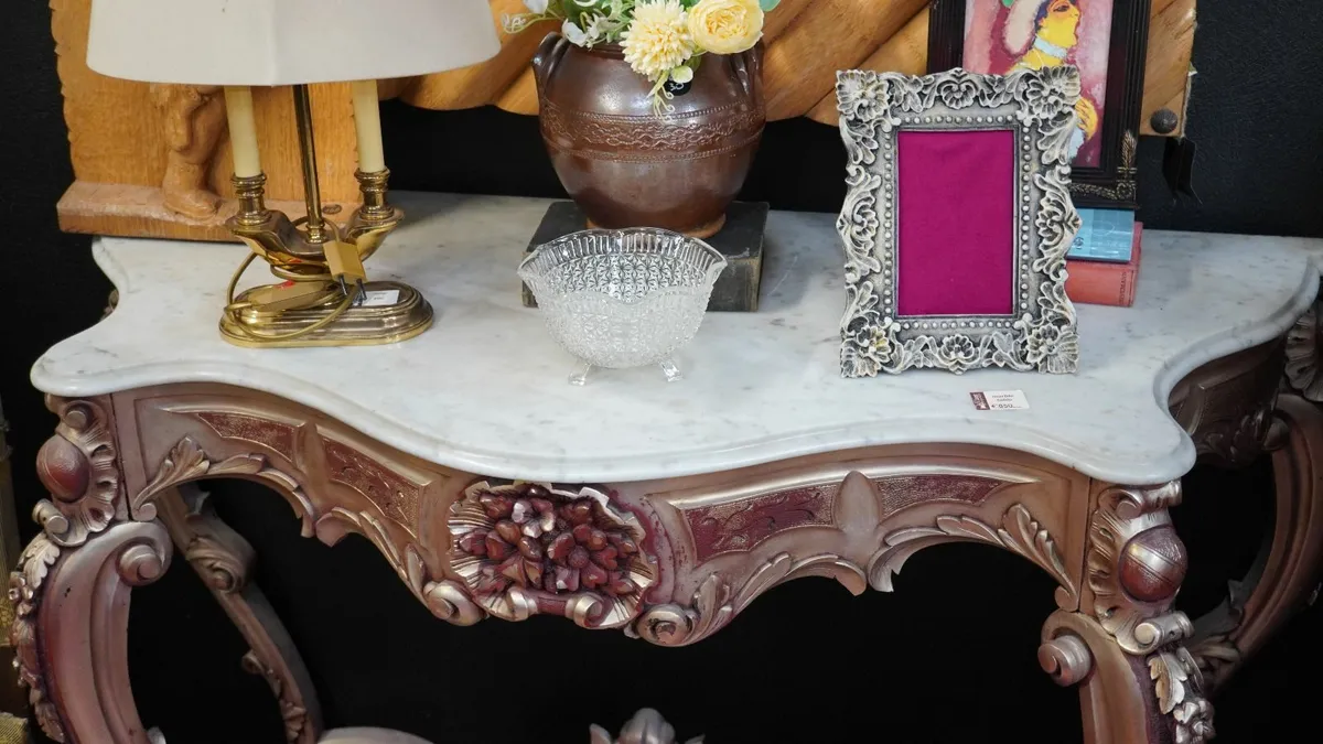 📌Elegant Marble-Top Console Table - Image 3