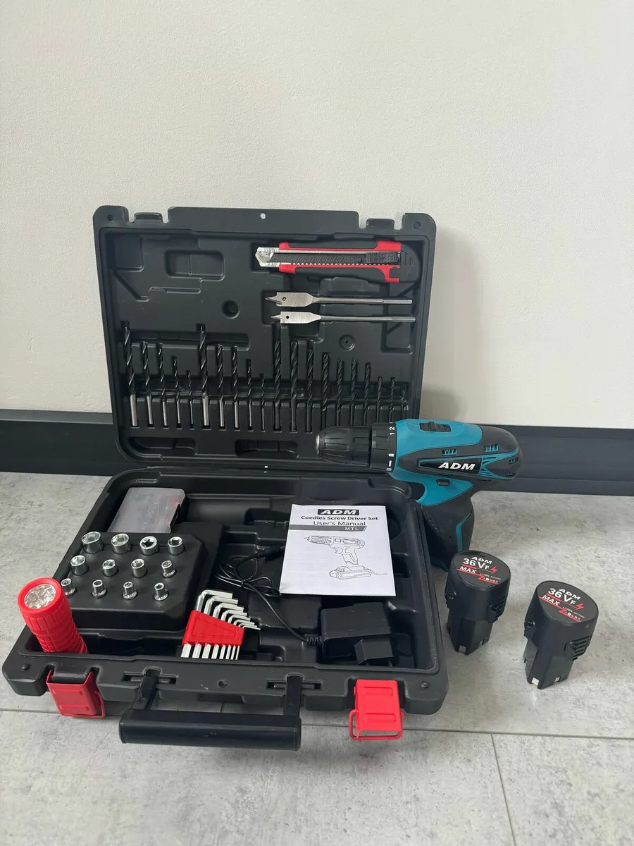 ADM CORDLESS SCREWDRIVER + TWO BATTERIES 36V, SET - Image 2