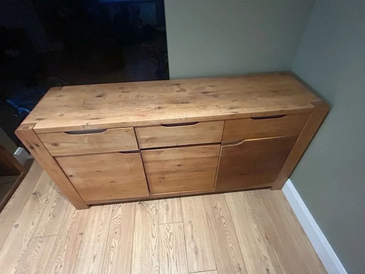 Solid oak , McGowan's side board - Image 1