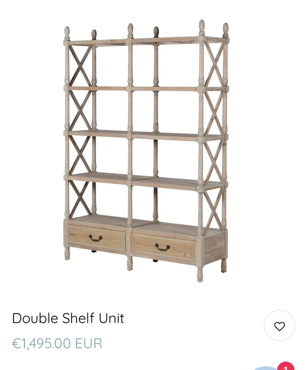 Shelf unit / bookcase  - double - Image 1