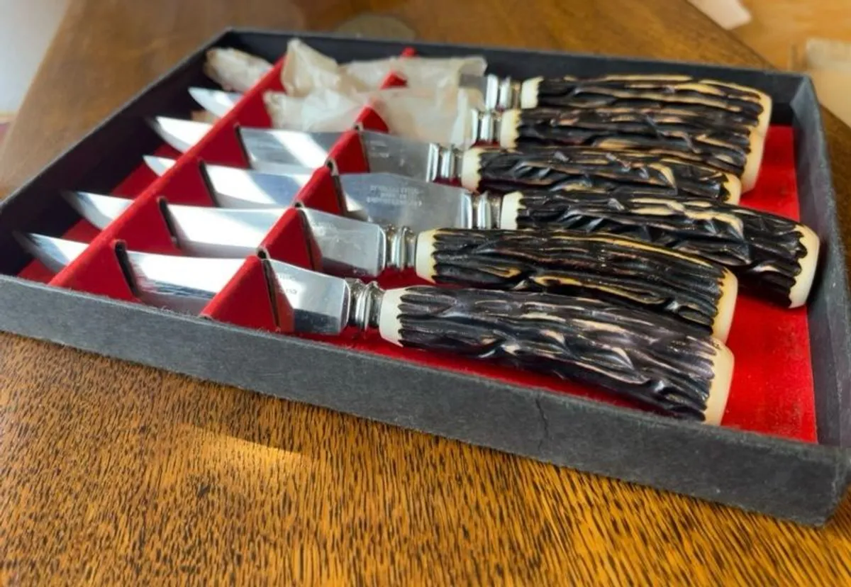 Boxed Set of 6 Sheffield Steak Knives - Image 4