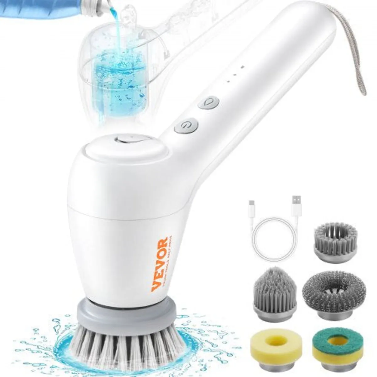 Electric Spin Scrubber, Cordless Electric Cleaning