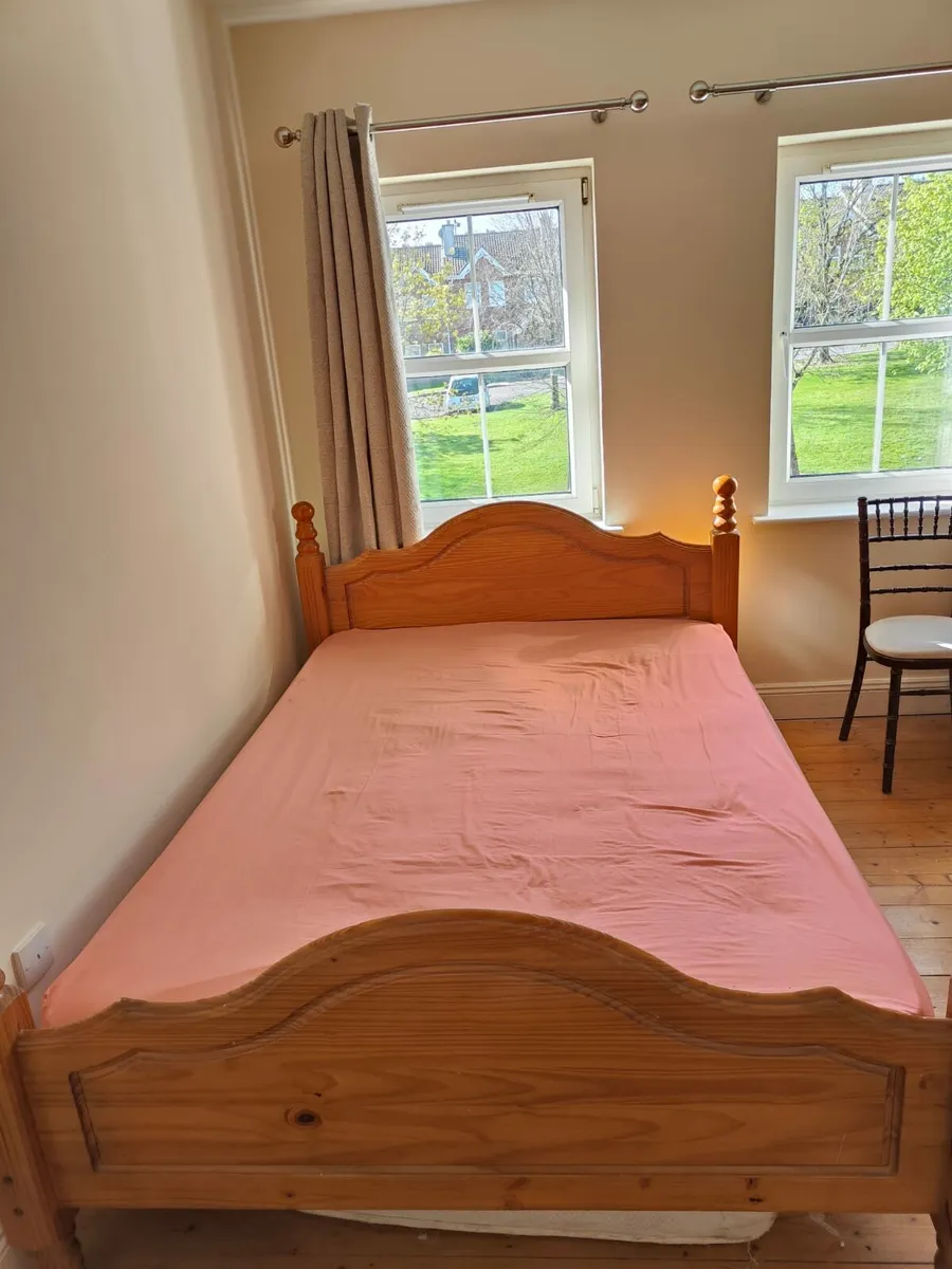 Bed frame with mattress (optional)