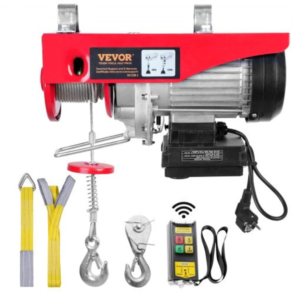Electric Hoist, 1320 lbs Lifting Capacity, 1150W 2