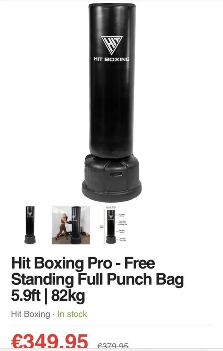 Hit Boxing Pro - Free Standing Full Punch Bag 5.9ft | 82kg - Image 1