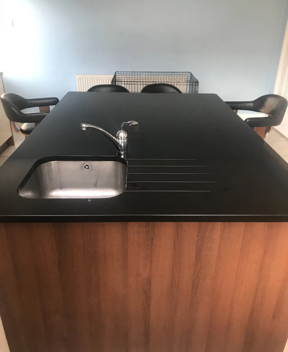 Kitchen island granite countertop