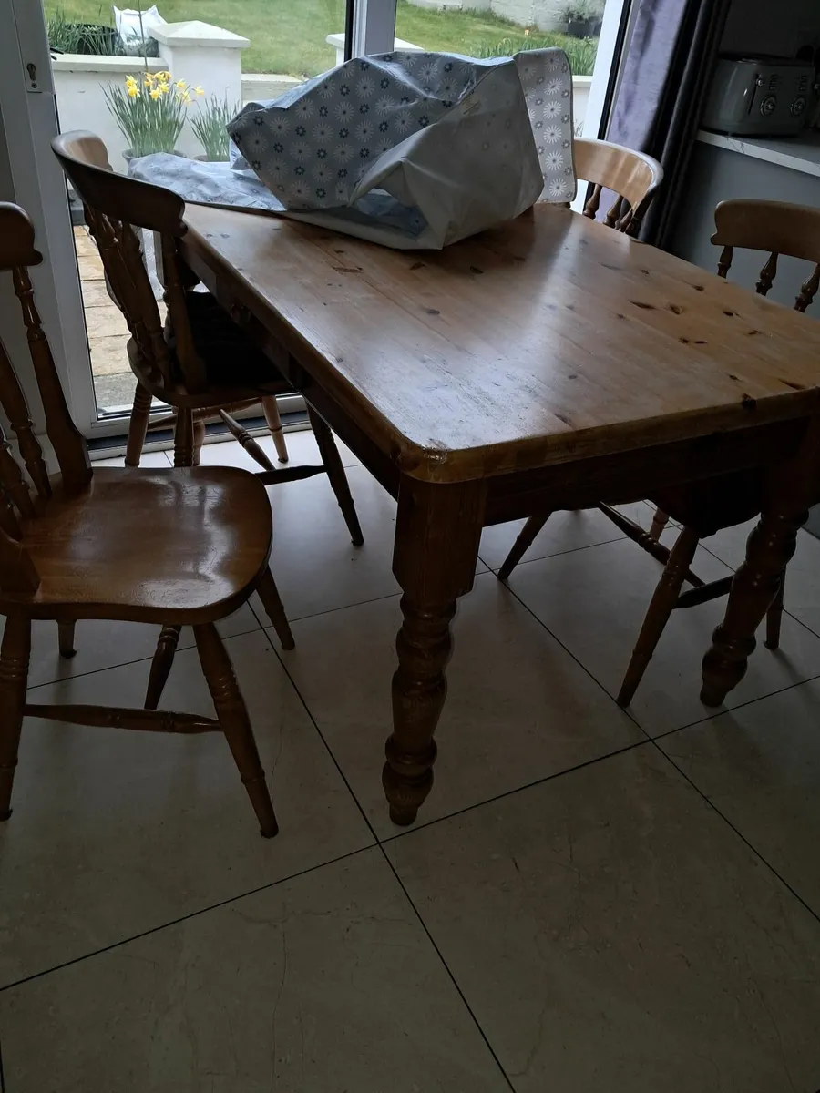 Table and chairs