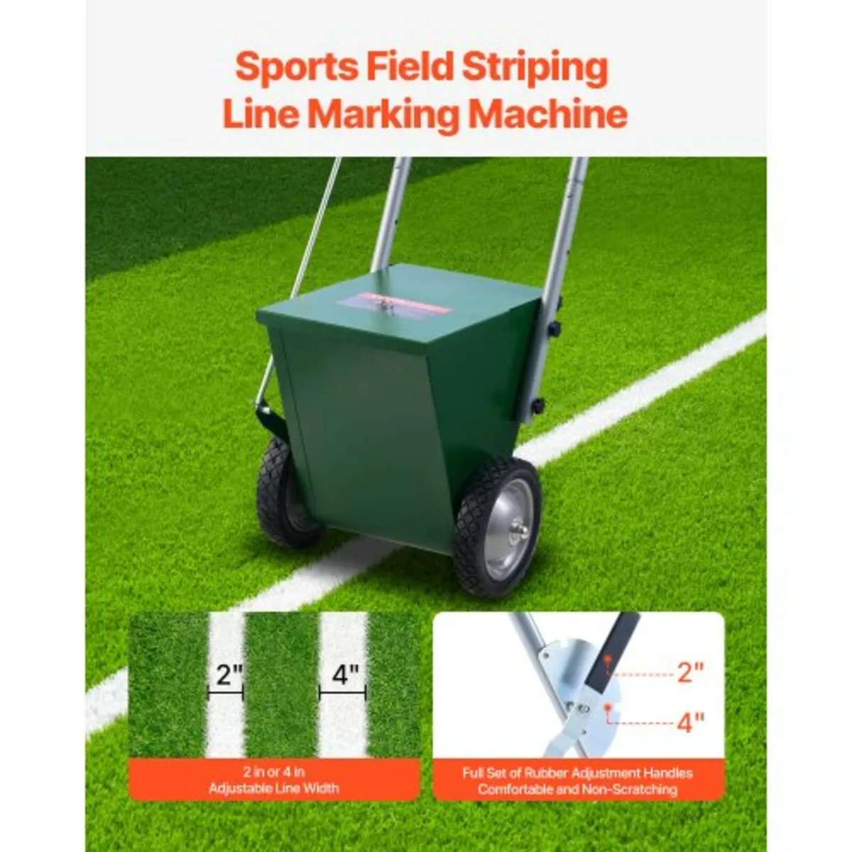 Dry Line Marker 2-Wheel 2 or 4 in Lines Heavy Duty - Image 3