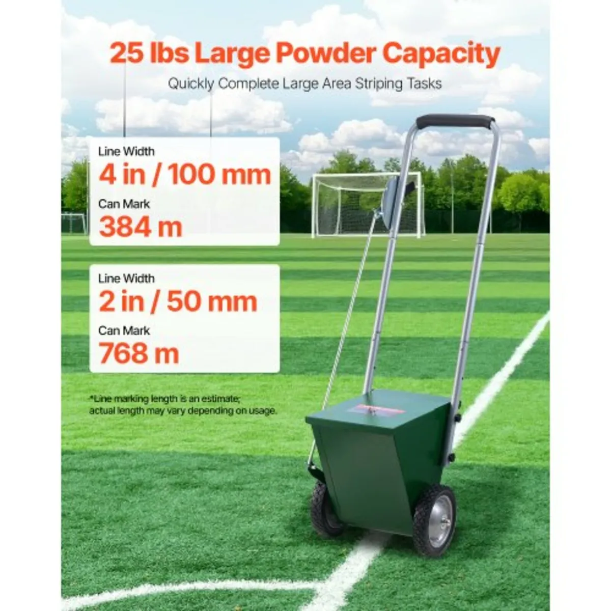Dry Line Marker 2-Wheel 2 or 4 in Lines Heavy Duty - Image 4