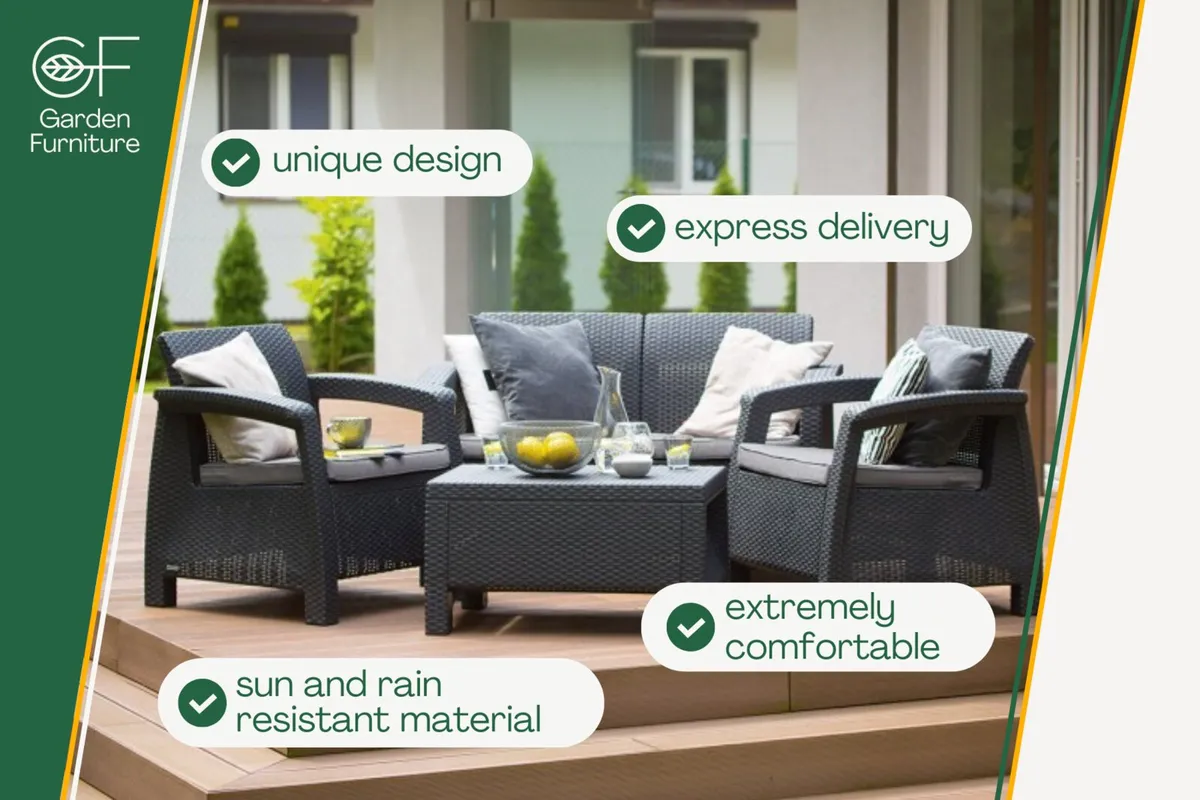 Modern Outdoor Composite Furniture Set – Seats 4
I - Image 2
