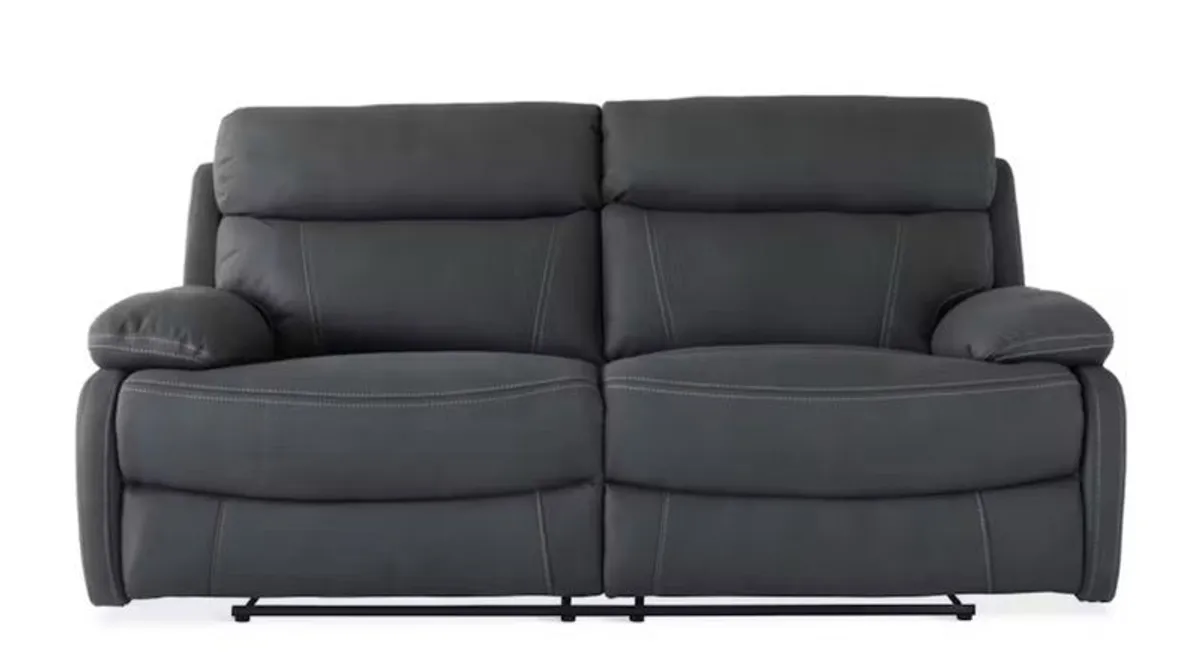 3 Seater| USB | Power Recliner | Grey - Image 4
