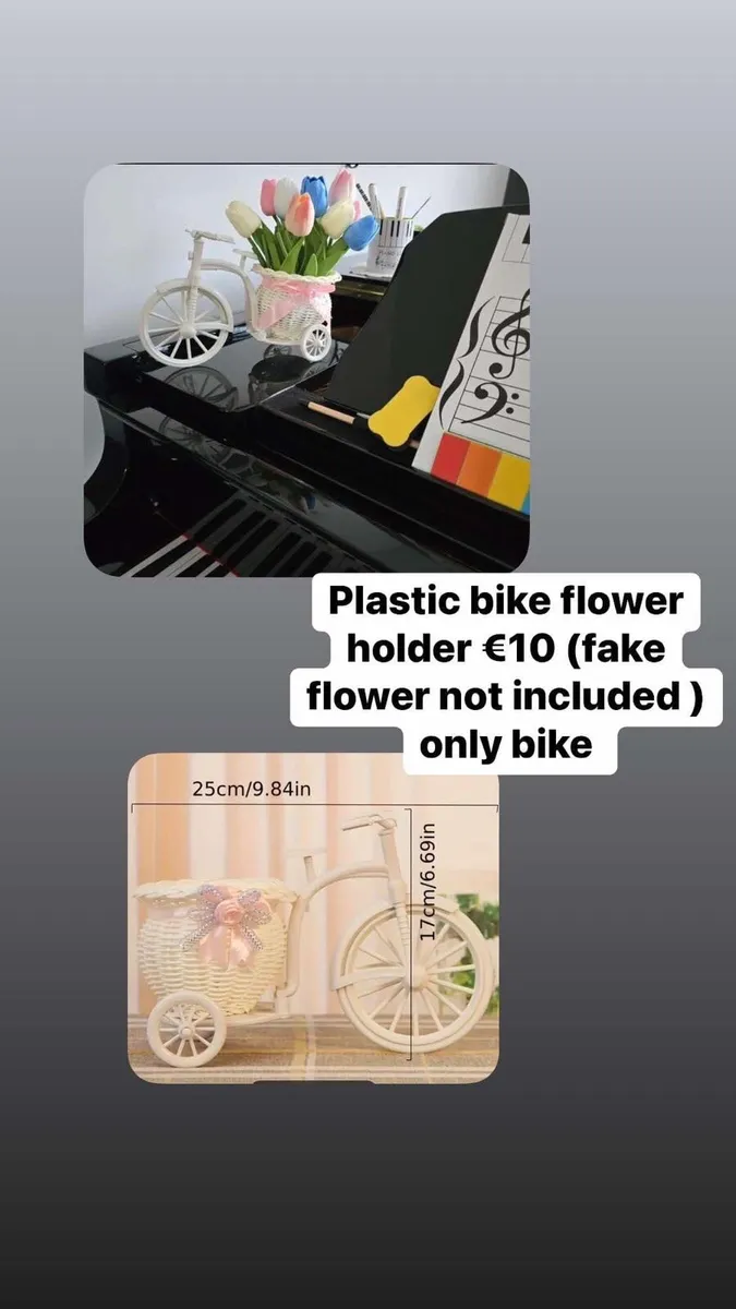 Bike plant holder decor new - Image 3