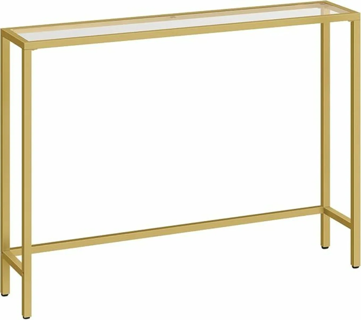 Gold Console Table for Hallway Slim 100 cm - Image 2