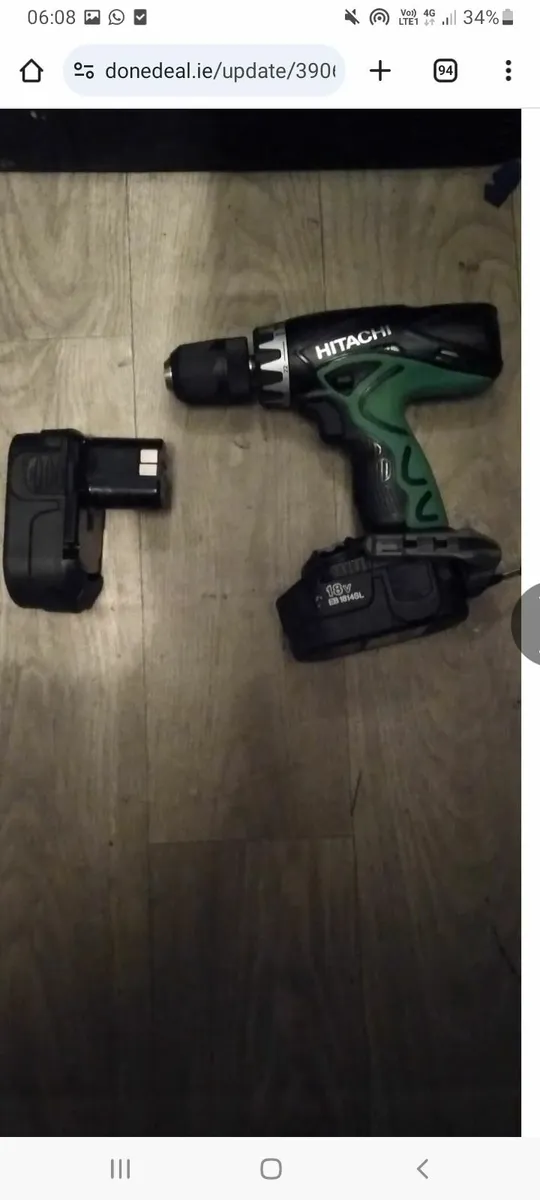 18v bettery drill read add price too sell - Image 1