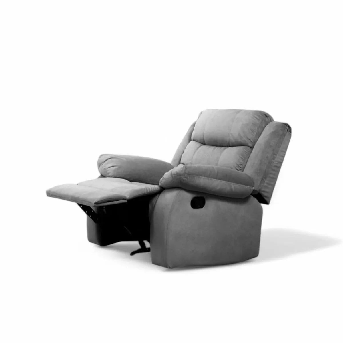 Single Chair Fabric Recliner Sofa – Grey - Image 3