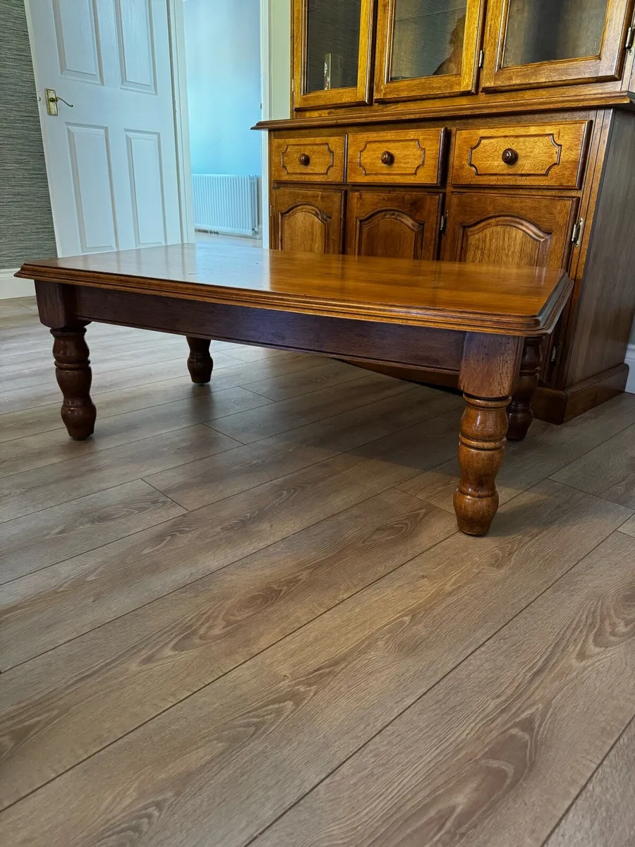 Coffee table x2, office desk & chair,candle holder - Image 1