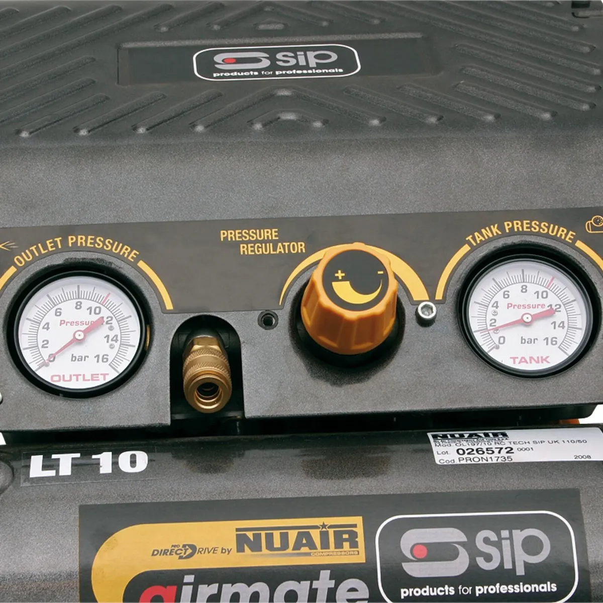 SIP 10 Litre OL197/10RC proTECH 1.5HP Air Compress - Image 3