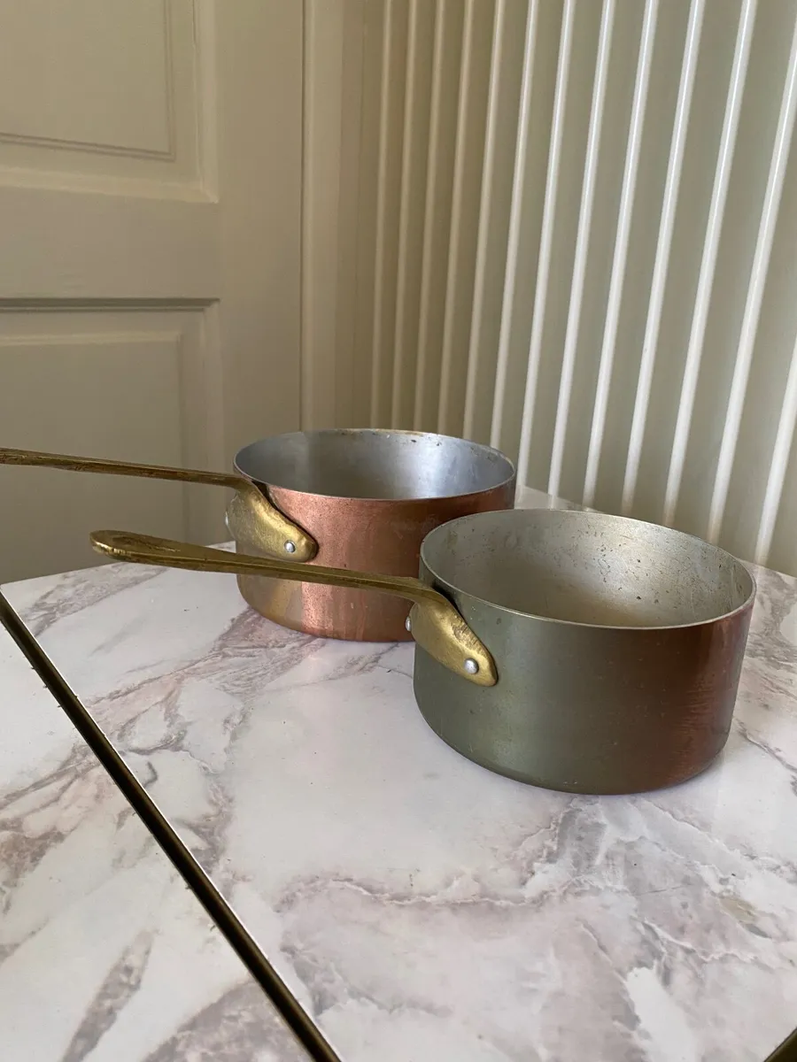 French vintage copper pots - Image 3