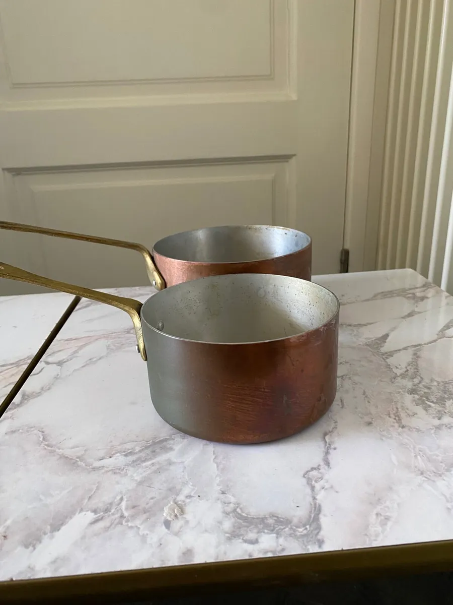 French vintage copper pots - Image 4