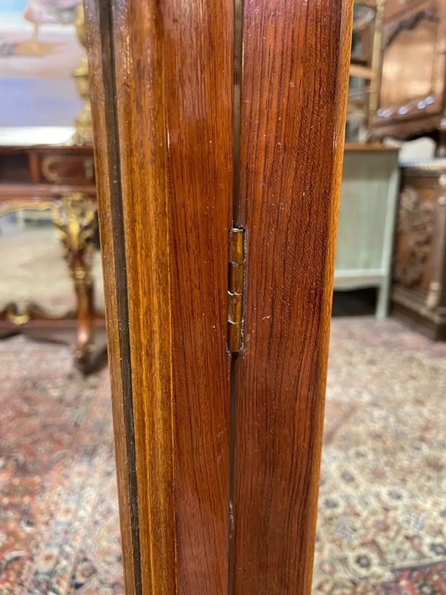 Fruitwood French Carved Tri-Fold Dresser Mirror. - Image 4