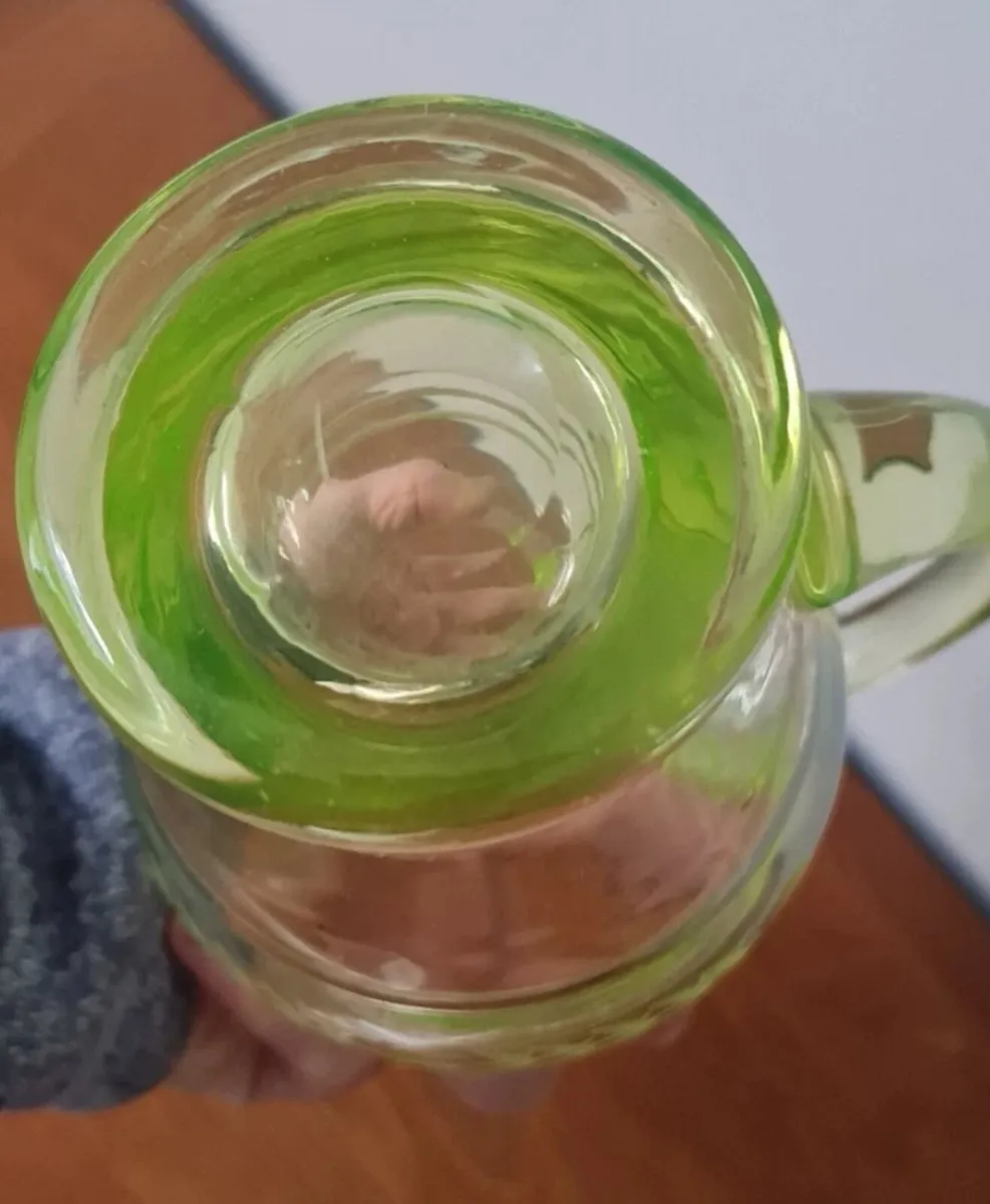 Gorgeous large uranium pitcher hand etched - Image 4