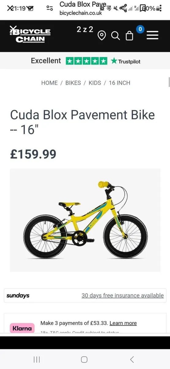 Cuda Blox Bike 16" - Image 2