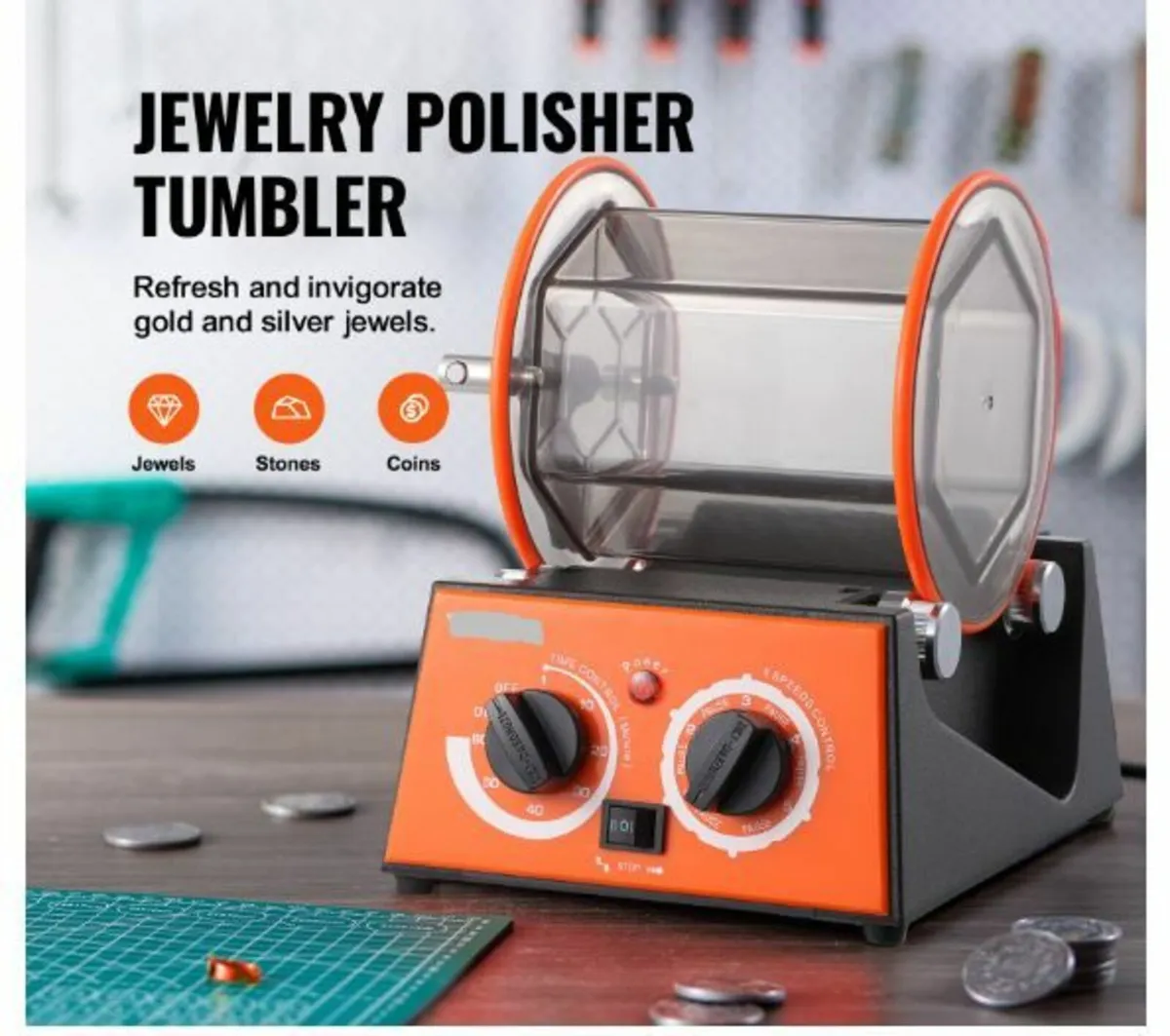 3kg Rotary Tumbler Surface Polisher Jewelry - Image 3