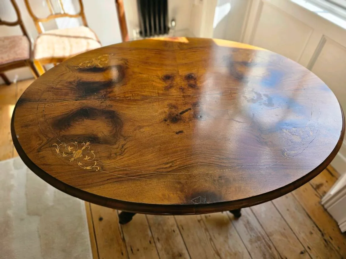 Walnut Victorian Table - Image 2
