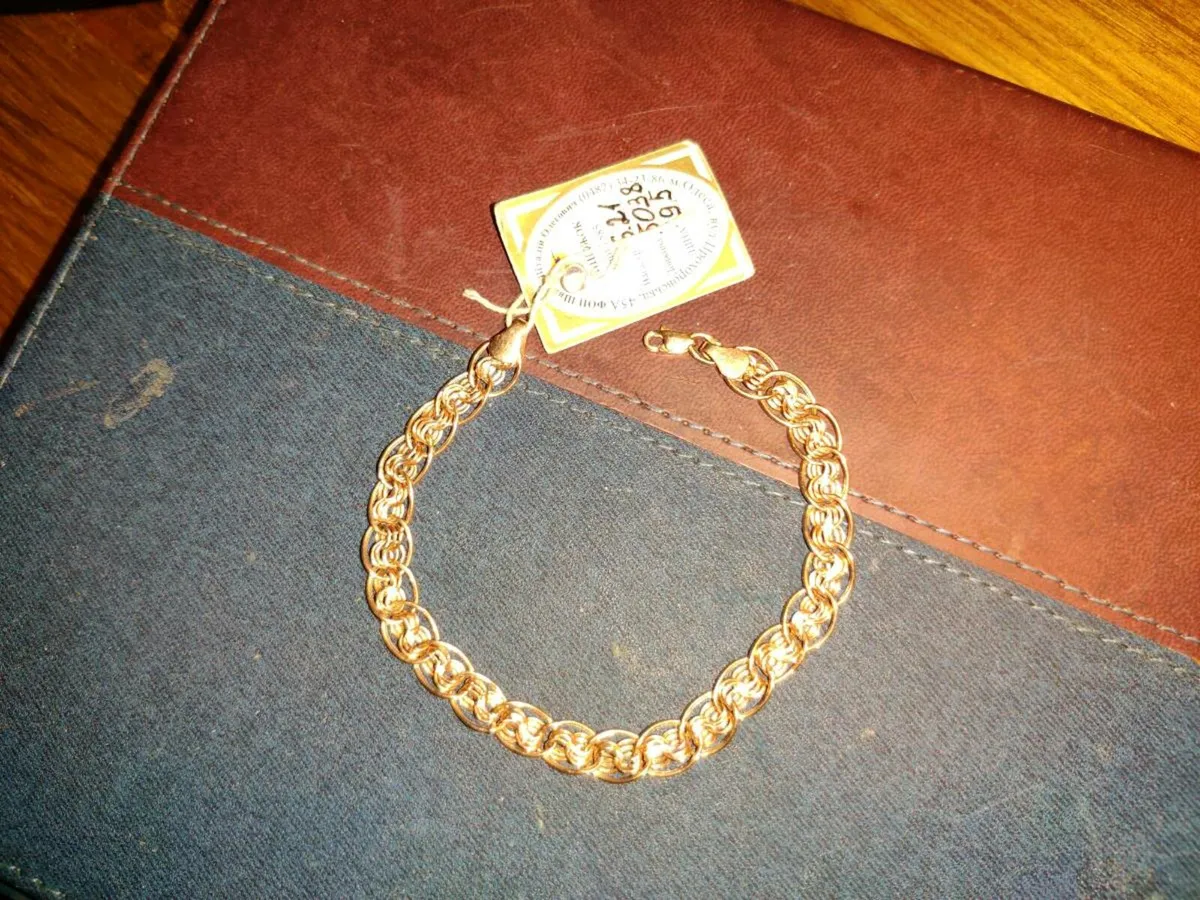 TWIRLY TWIST, 14CT Gold 5 Gram 8"New Bracelet ! - Image 3
