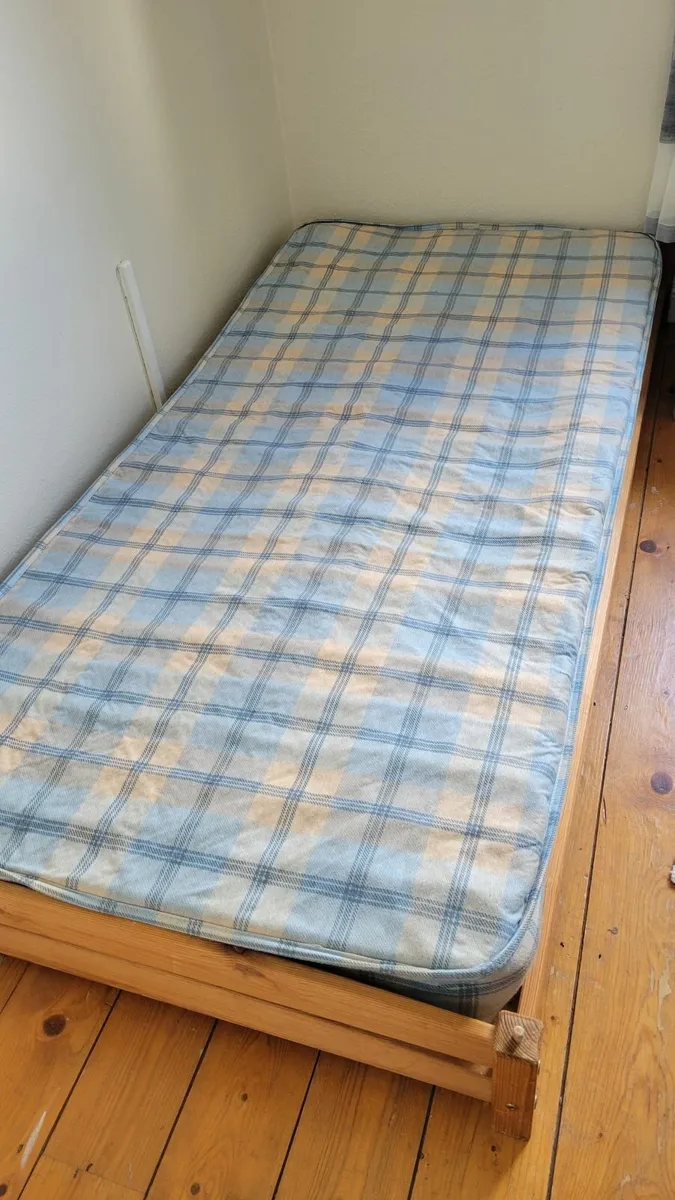 Stackable 2 in1 Single Bed with Mattresses - Image 2