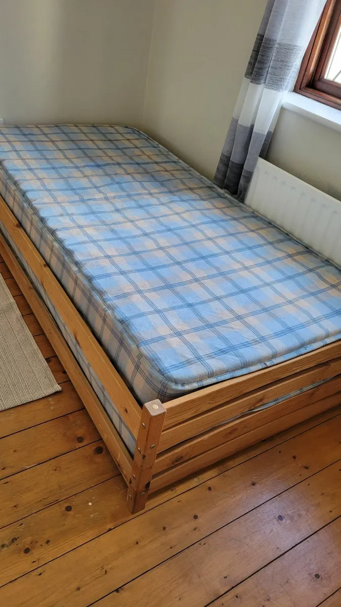 Stackable 2 in1 Single Bed with Mattresses - Image 4