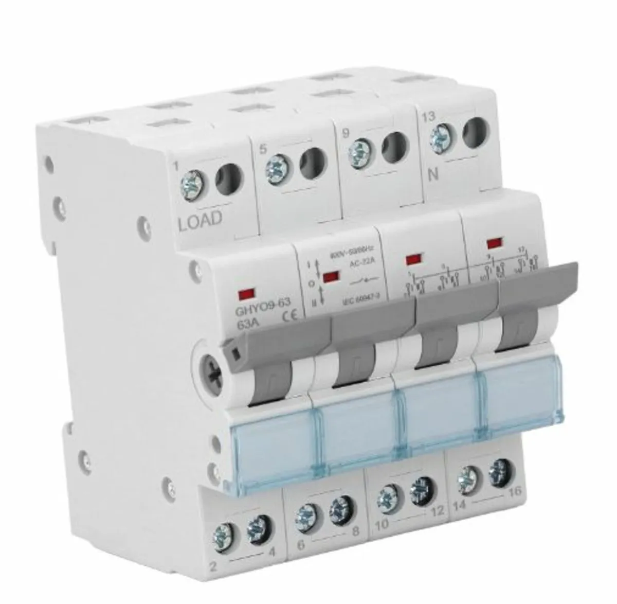 generator  changeover  switch  d-rail  mount - Image 2