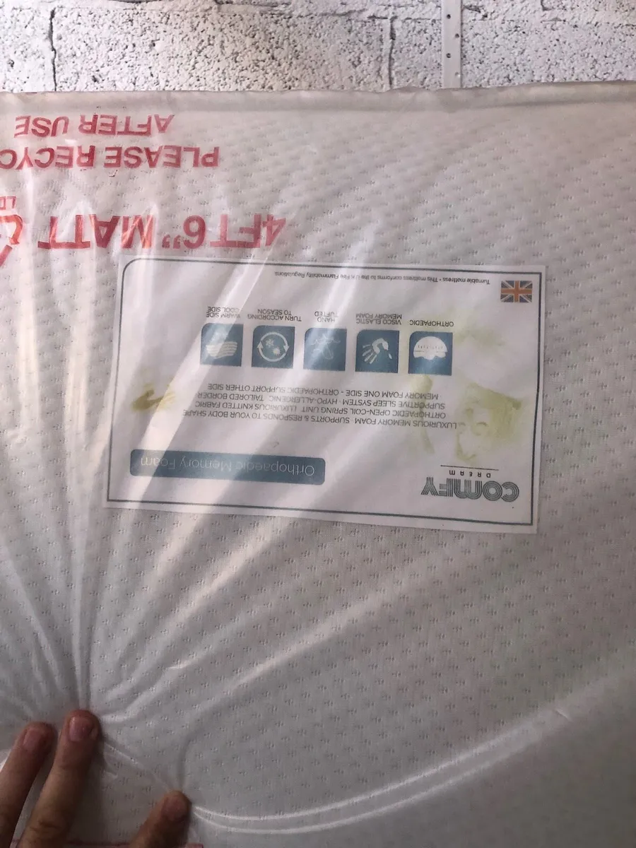 Divan bed set headboard mattress - Image 3