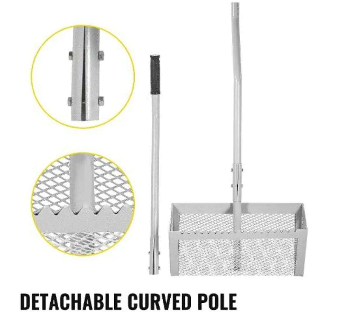 Sand Rake, 52 inches Pole Beach Rake - Image 4