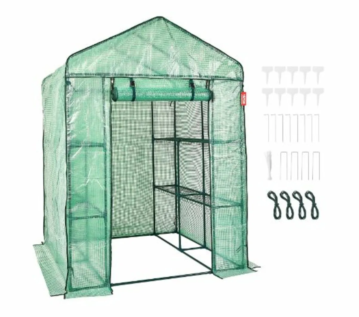 Walk-in Green House, 4.6 x 4.6 x 6.6 ft - Image 1