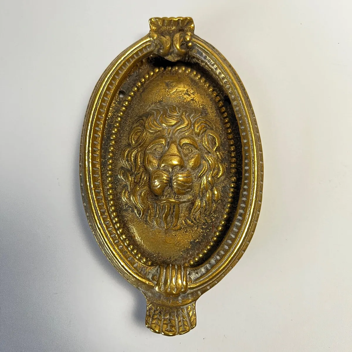 Lion Door Knocker solid brass antique - Image 1