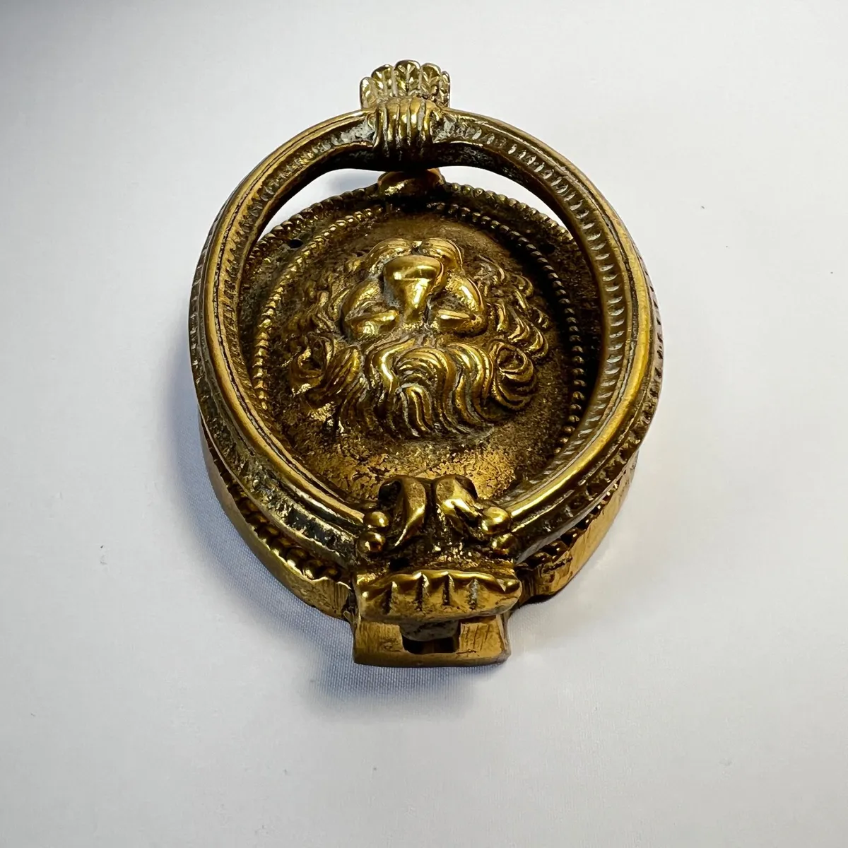 Lion Door Knocker solid brass antique - Image 4