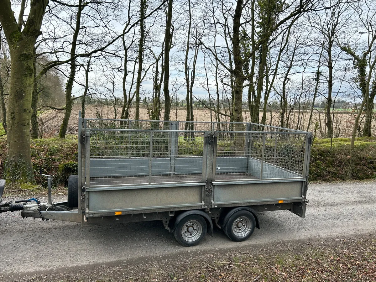 Ifor Williams 12x6,6 Dropside Trailer with Mesh - Image 1