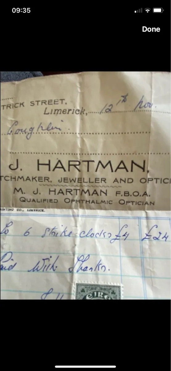 Vintage (1948) Dha Pingin Stamp & Invoice - Image 4