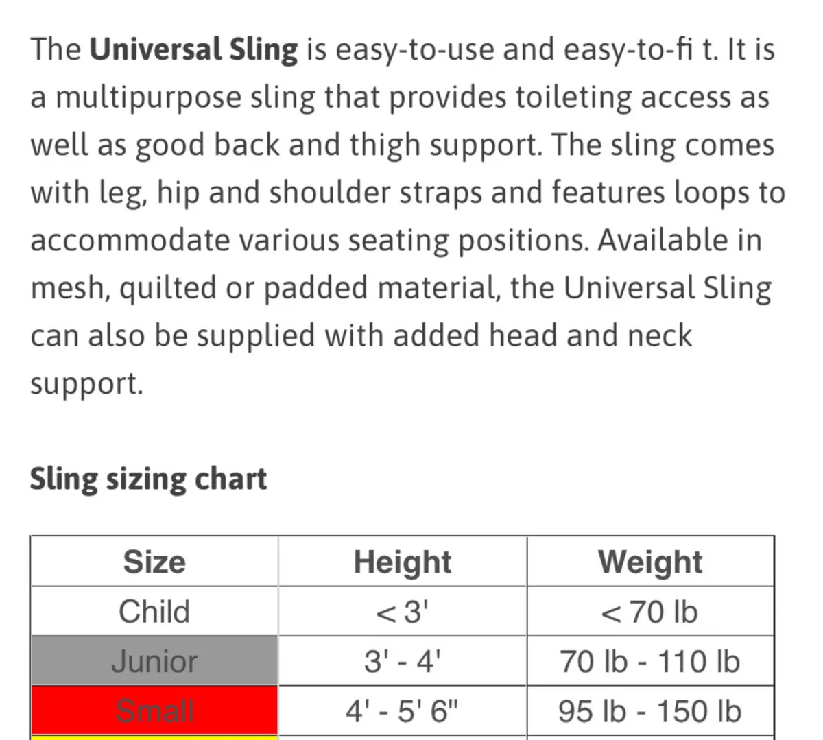 Black Sling for Transfers - Image 3