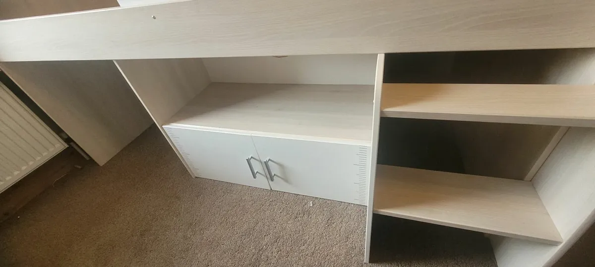 2 Mid Sleeper Single Beds with Desks - Image 3