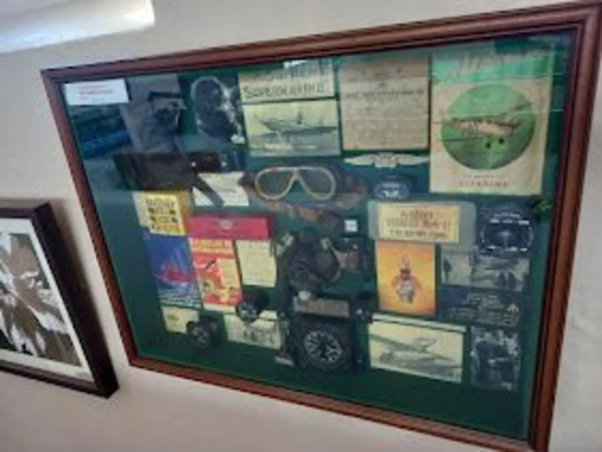 Memorabilia displays Aviation, Golf, Motorsport - Image 1